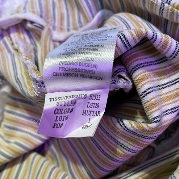 Carolina Belle Montreal Women’s Size 10 Mustard/Black/White Stretch Dress Pants - Picture 5 of 7